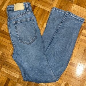 zara high waisted skinny jeans